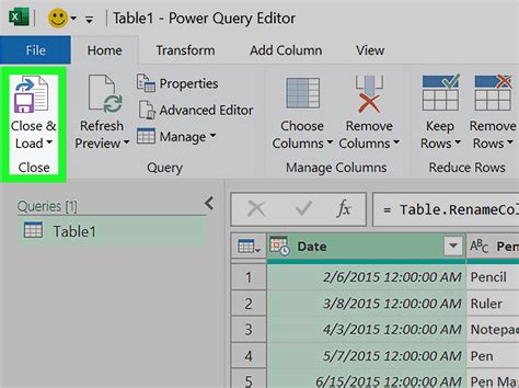 row heading in excel definition